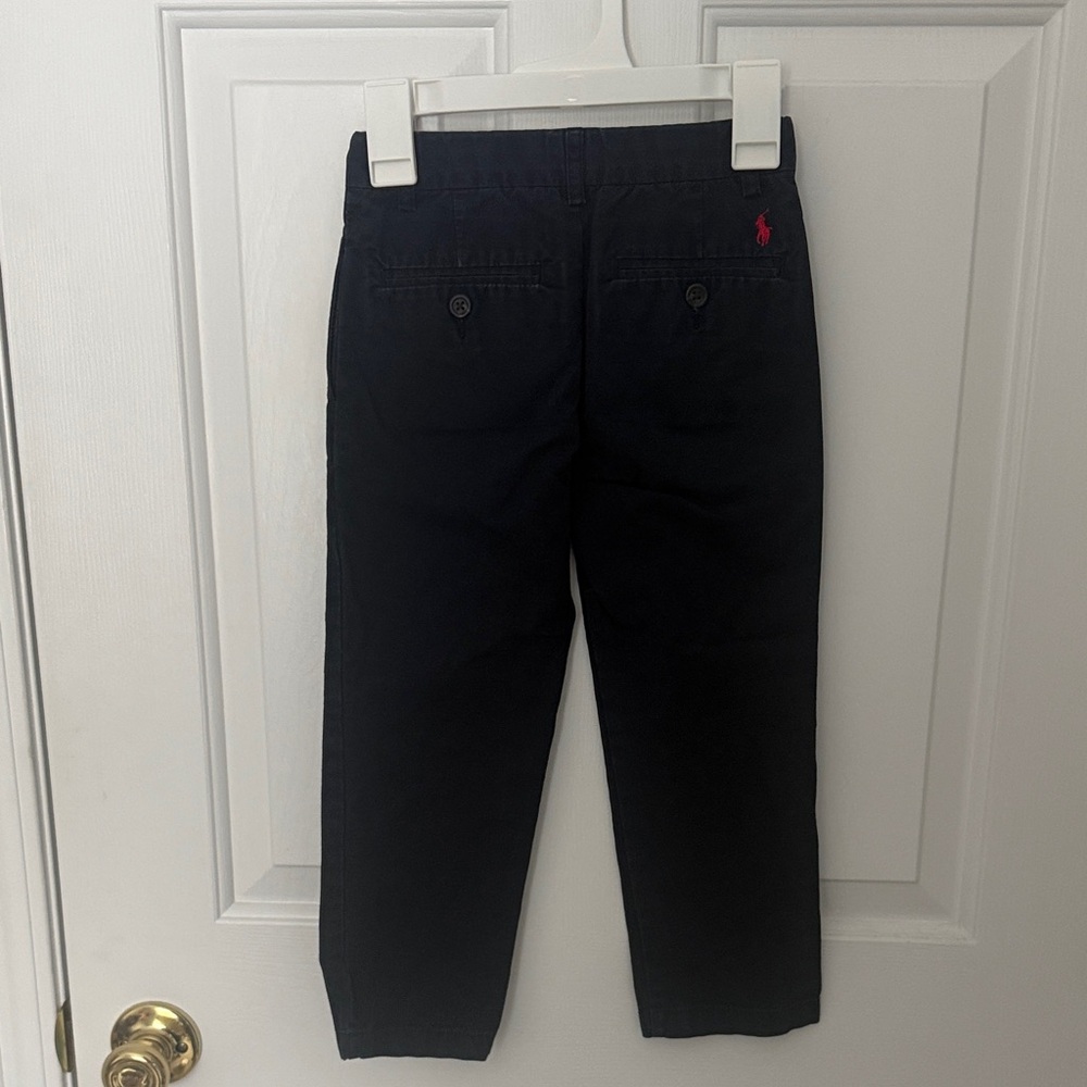 Polo by Ralph Lauren Boy’s Navy Flat Front Pants - Picture 4 of 9